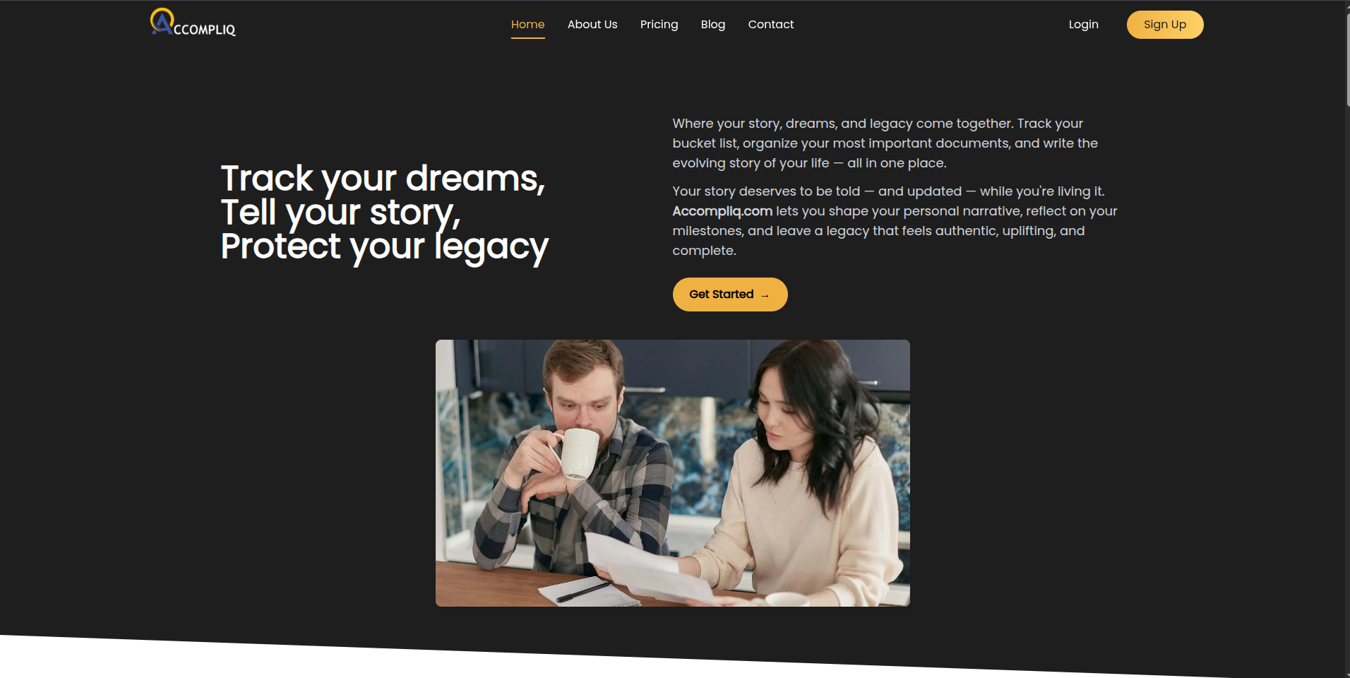 Accompliq project screenshot